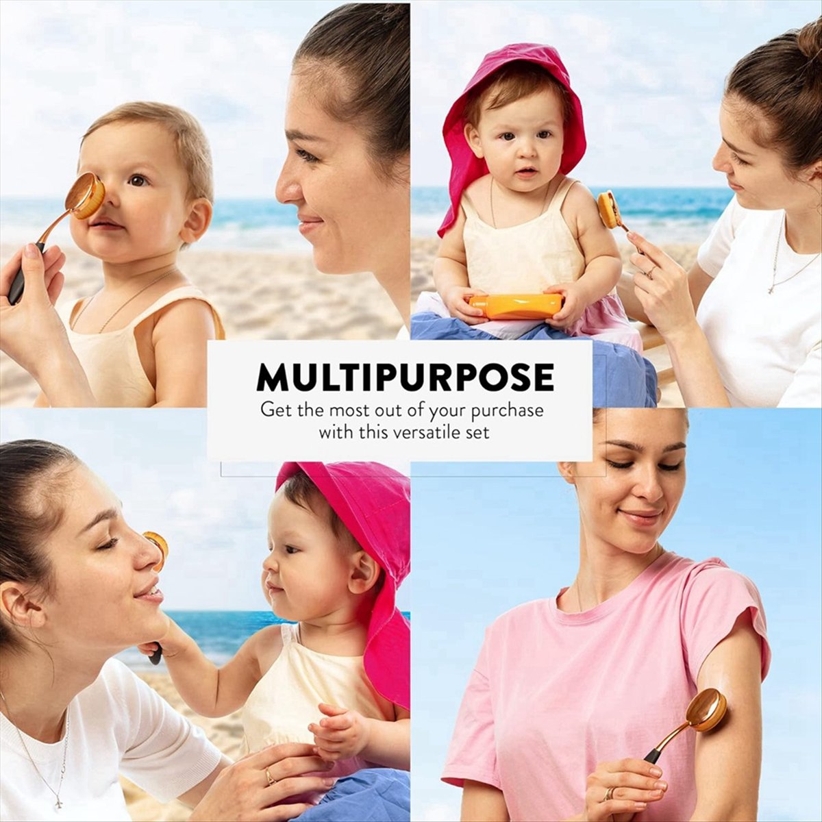 Baby Sunscreen Lotion - BHBL Sunscreen Brush Set - Lotion