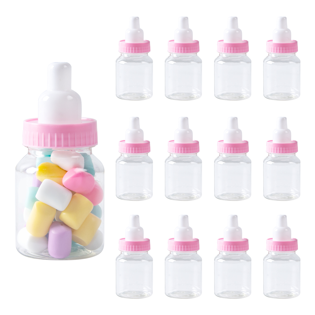 Zwitsal Baby Products - 12/24Pcs Baby Shower Bottle Blue Pink