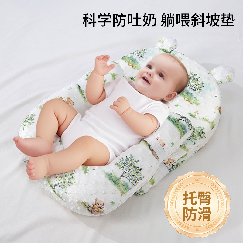 Anti-Roll Baby Pillow - Baby Pillow Newborn Head Protector Sleeping