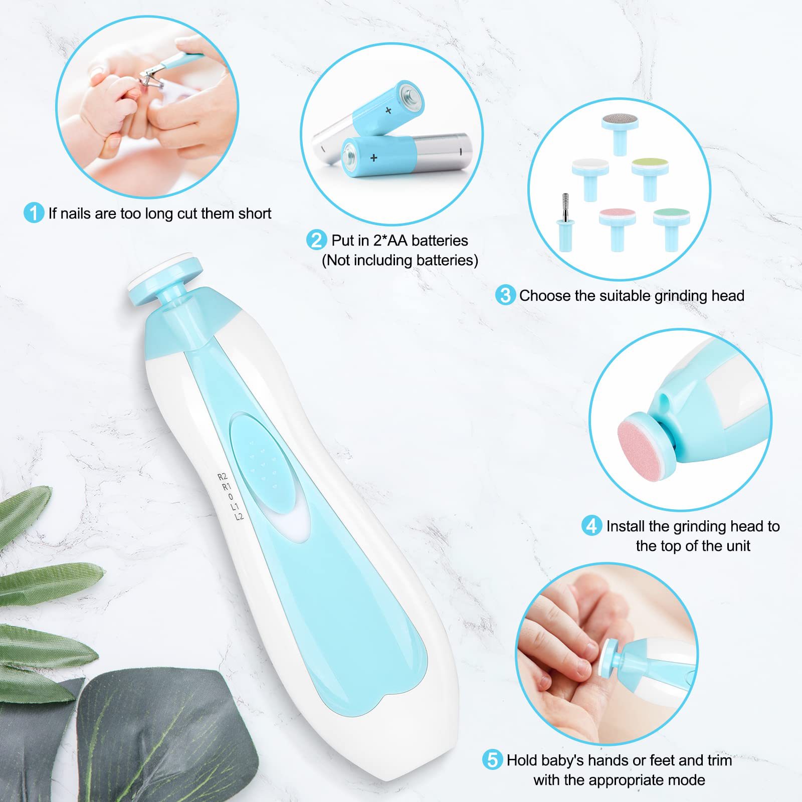 Multifunctional Electric Baby  - đánh giá và giá Baby Nail Trimmer Electric