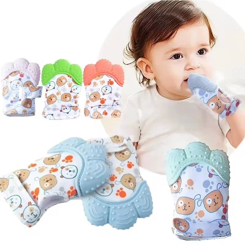 Newborn Teething Silicone Mitt - đánh giá và giá Teething Mitten Baby