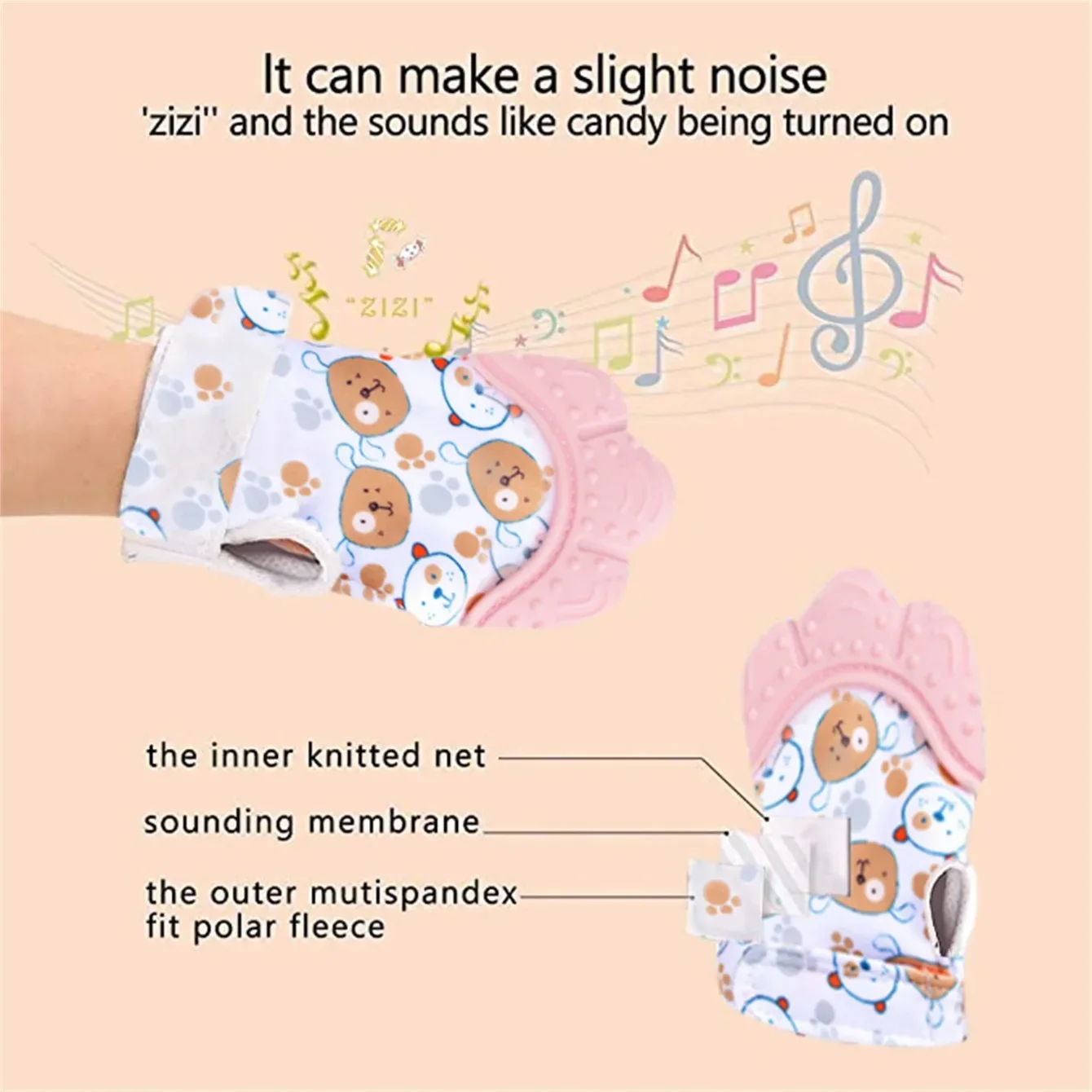 Newborn Teething Silicone Mitt - đánh giá và giá Teething Mitten Baby