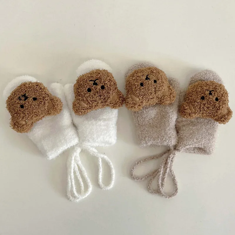 1-4Y Cartoon Bear Baby Mittens - đánh giá và giá Teething Mitten Baby