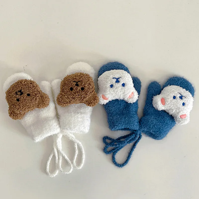 1-4Y Cartoon Bear Baby Mittens - đánh giá và giá Teething Mitten Baby