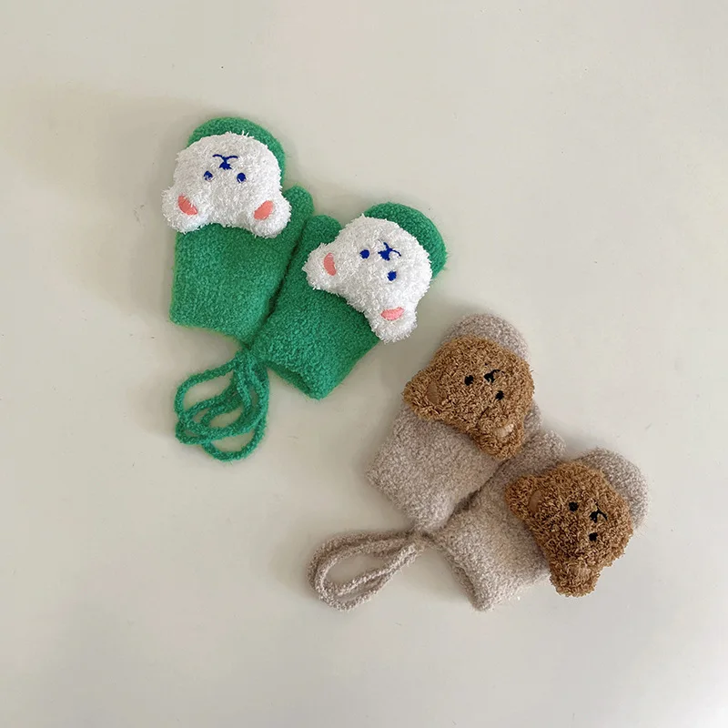 1-4Y Cartoon Bear Baby Mittens - đánh giá và giá Teething Mitten Baby