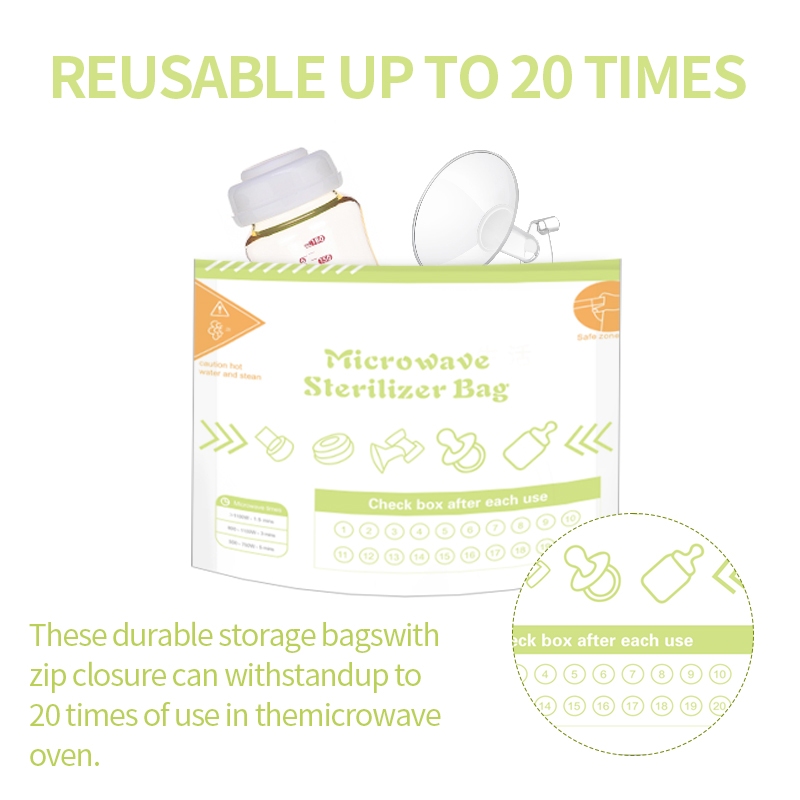 10Pcs Reusable BPA Free Microw - đánh giá và giá Zwitsal Baby Products