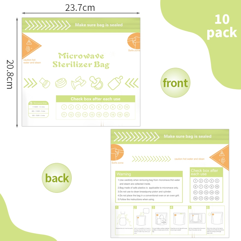 10Pcs Reusable BPA Free Microw - đánh giá và giá Zwitsal Baby Products