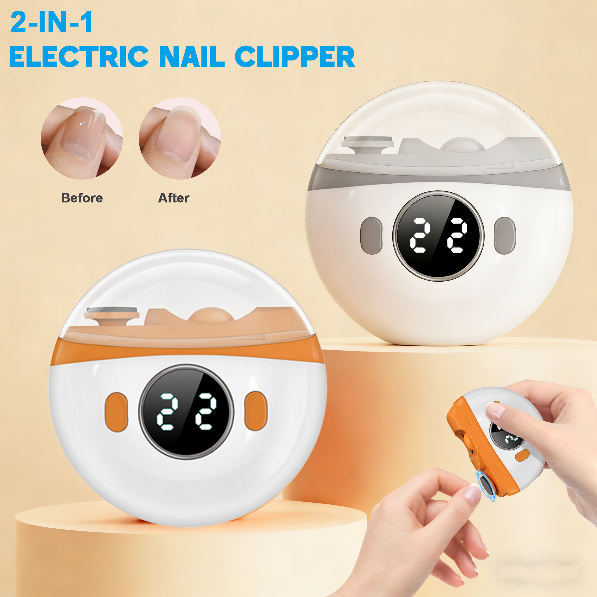 2 in 1 Electric Nail Clipper N - đánh giá và giá Baby Nail Trimmer Electric