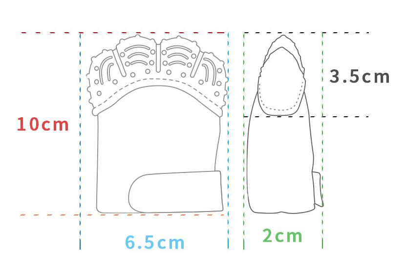 Baby Anti-Bite Silicone Gloves - đánh giá và giá Teething Mitten Baby