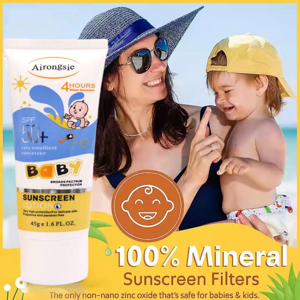 Kids Sun Protection Cream SPF5 - đánh giá và giá Baby Sunscreen Lotion