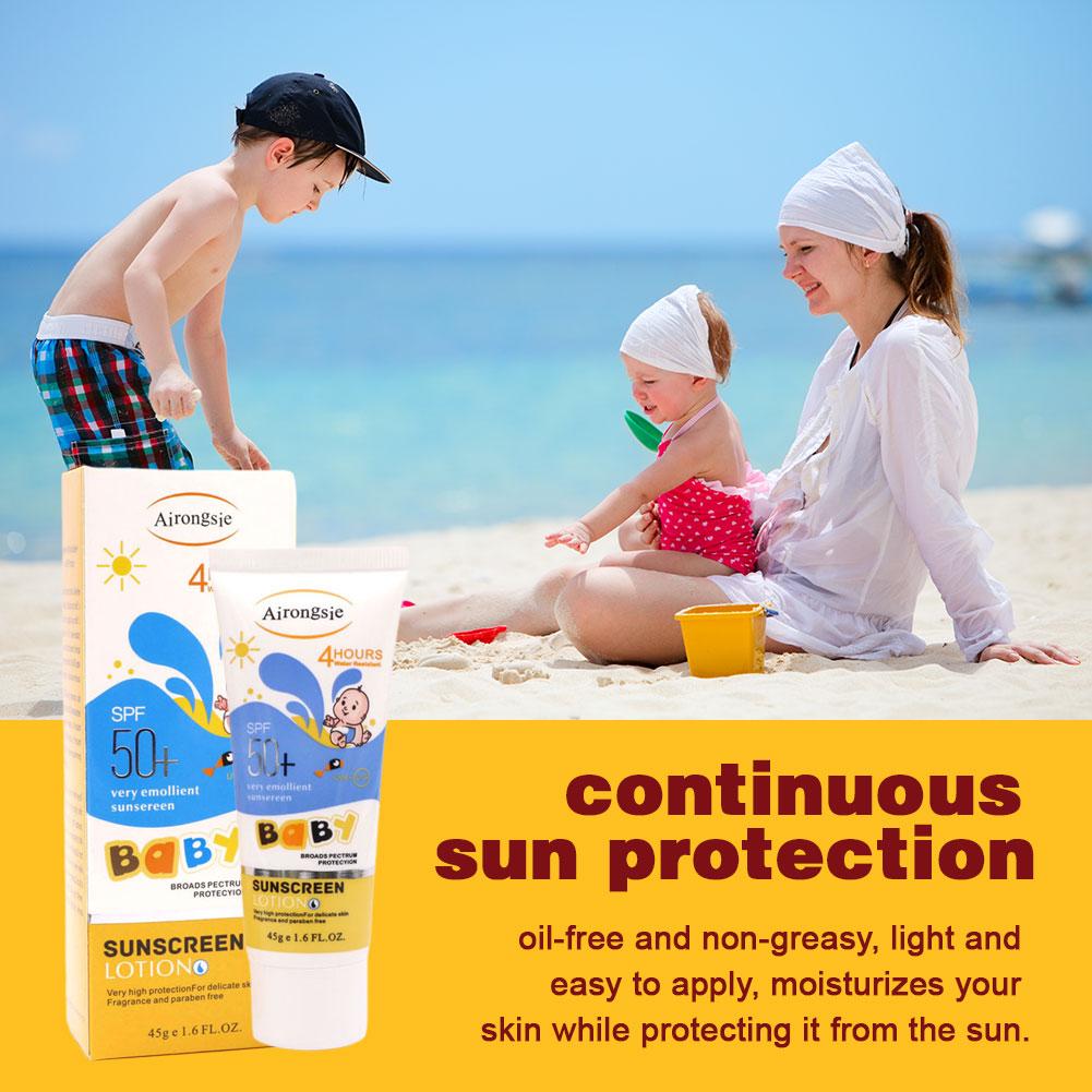 Kids Sun Protection Cream SPF5 - đánh giá và giá Baby Sunscreen Lotion